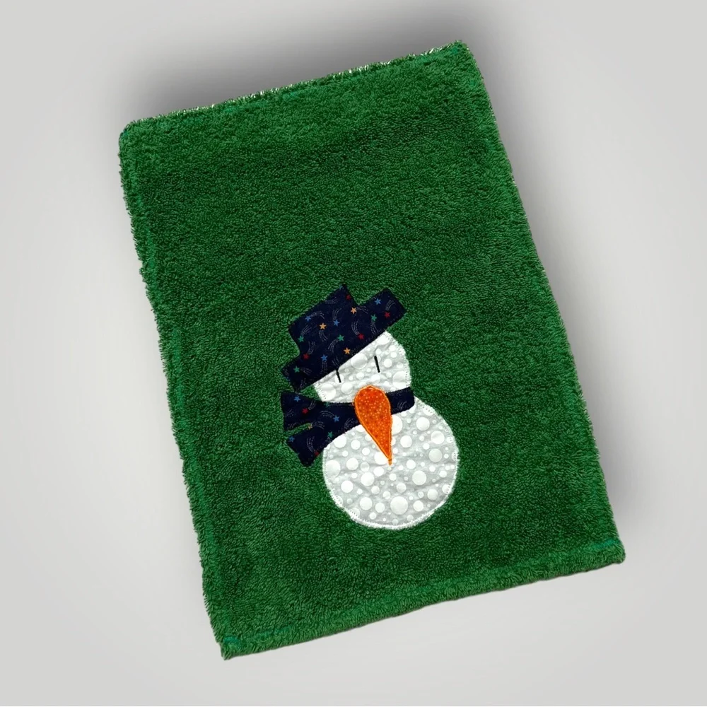 Lot/3 𝑯𝒂𝒏𝒅𝒎𝒂𝒅𝒆 Holiday Christmas Hand Towels 🎁
